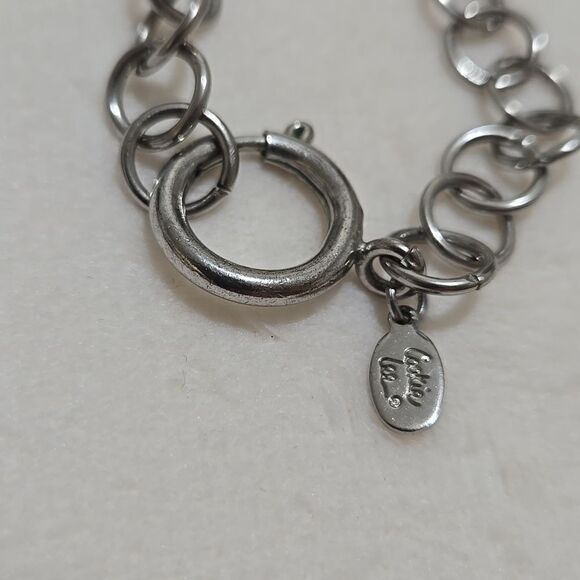 Beautiful Beaded Silver Cookie Lee Necklace - Picture 4 of 5